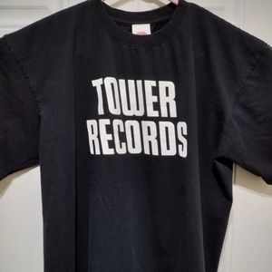 Vintage Tower Records No Music No Life T-shirt size XL